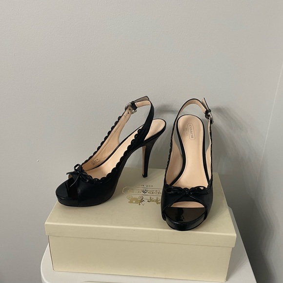 Black Coach Heels - Picture 3 of 10